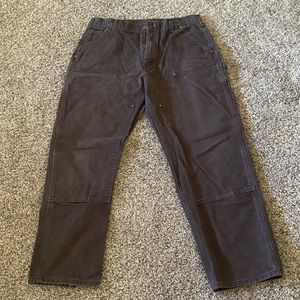 Carhartt Double Front Dark Brown Pants 35X30